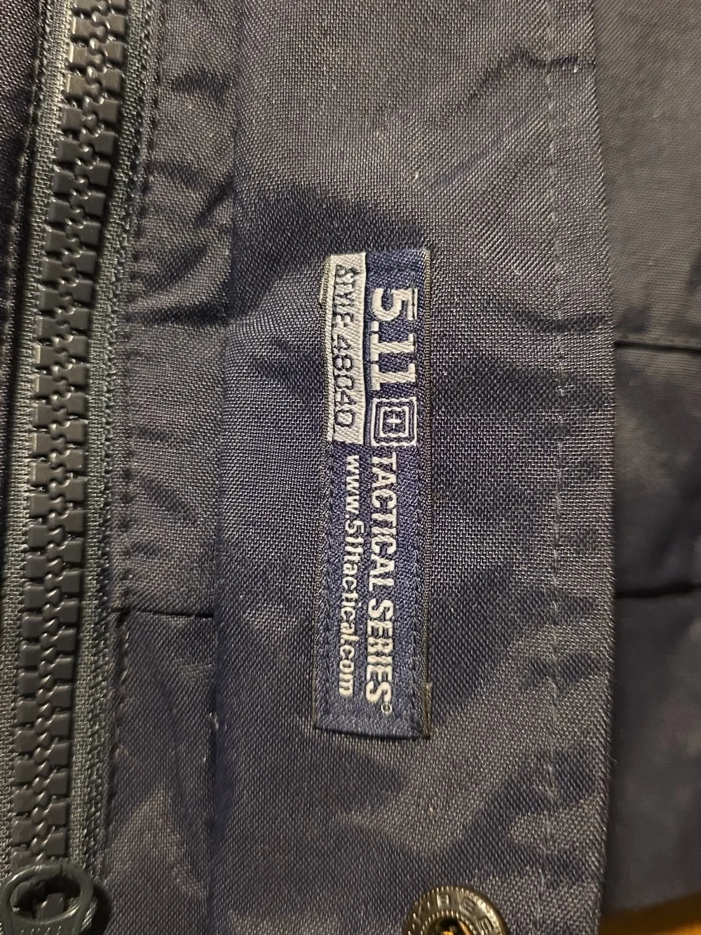 5.11 Tactical Men's Fast-Tac Duty Jacket Full-Zip Warmer Pockets Blue Size XL
